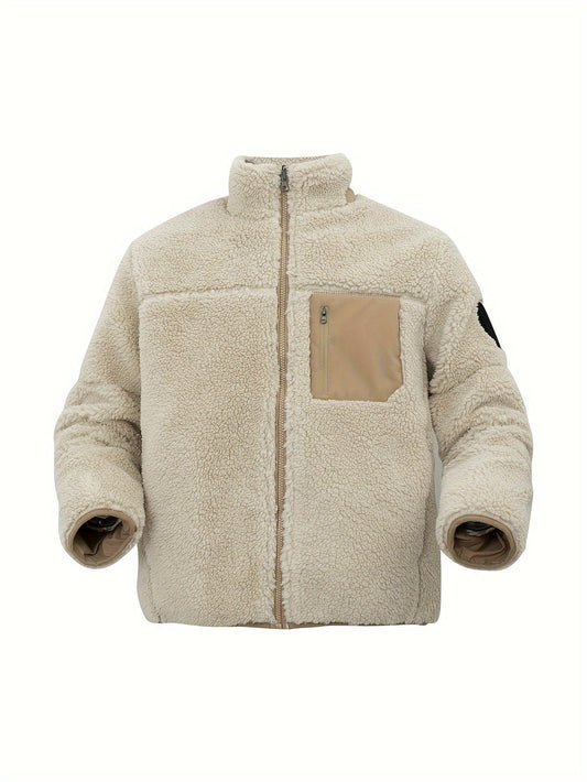 Dam Vinterjacka Teddy Högkrage Fleece för Kalla Dagar-1
