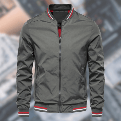 Herrjacka Bomberstil Modern Polyester och Bomull-4