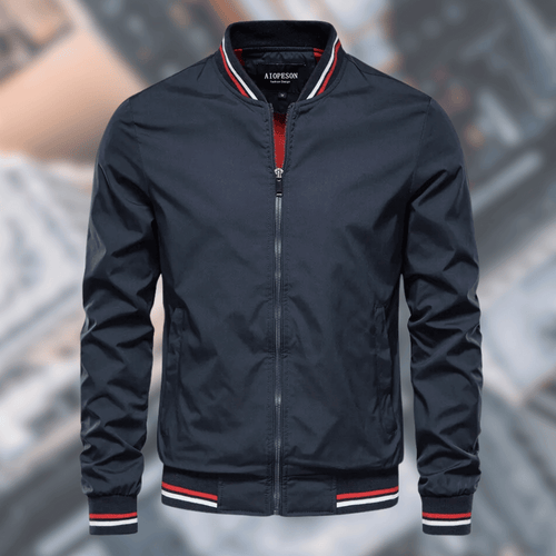 Herrjacka Bomberstil Modern Polyester och Bomull-1