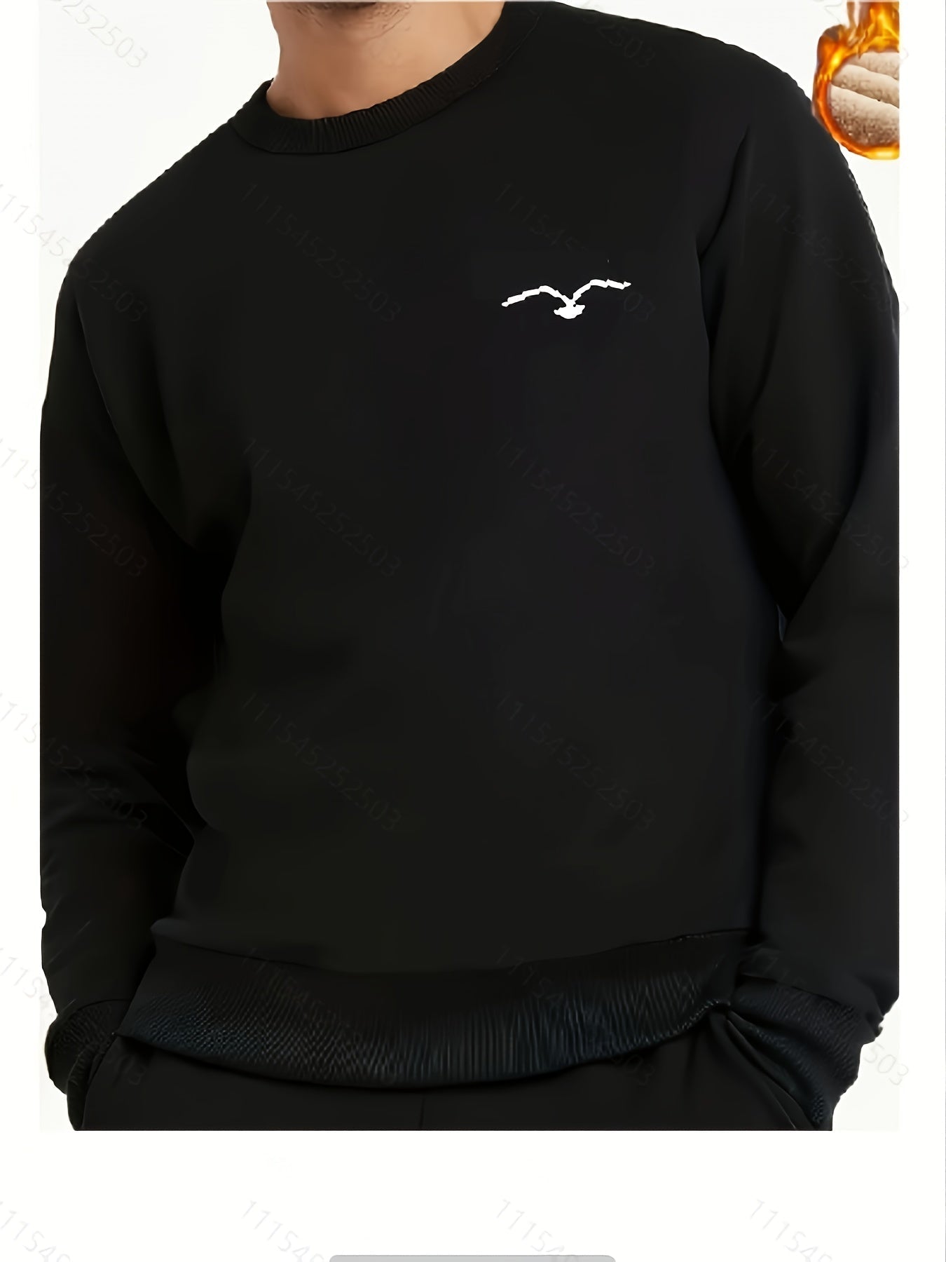 Variant image for Herr Fleecefodrad Tröja Rund Halsringning Fleece-7