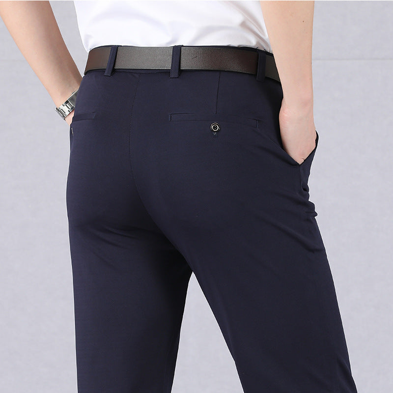 Herrbyxor Stretchbomull och Spandex Regelbunden Passform 9