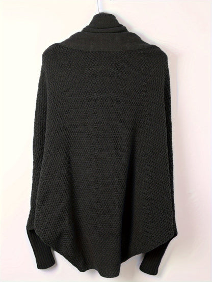 Kvinna Cardigan Långärmad Ull Casual 5