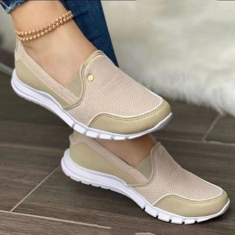 Kvinnors Loafers Klassisk Stil Läder-3