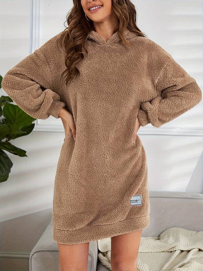 Kvinnors Lätt Bomull Hoodie med Mysig Huva och Löst Snitt – Grå Fritidsplagg för Avslappnade Dagar 4
