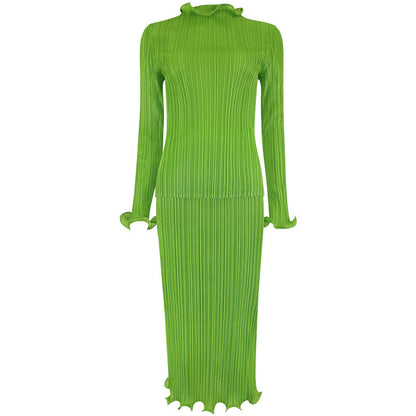 Variant image for Kvinnors Medellång Klänning Monokrom Polyester Casual-2