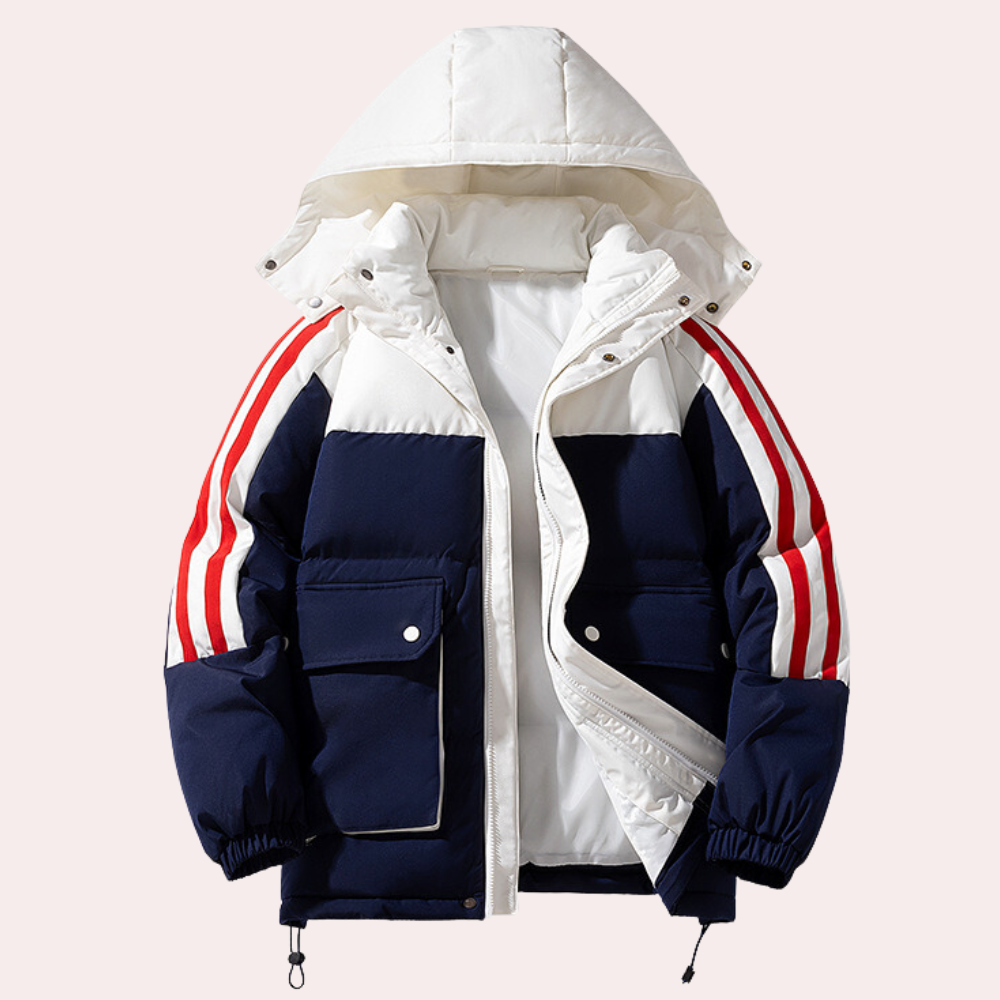 Herr Vinterjacka Elegant Vattentät Isolering Tyg-6