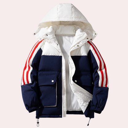 Herr Vinterjacka Elegant Vattentät Isolering Tyg-6