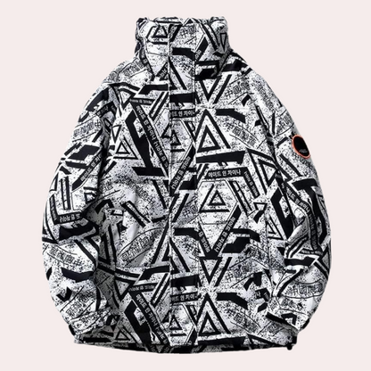 Herrjacka Modern Kappa Högkvalitativt Material Smal Silhuett-1