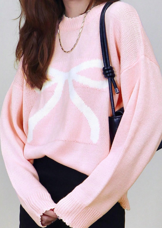 Dam Slingtröja Loopapplikation Mjuk Akryl-4