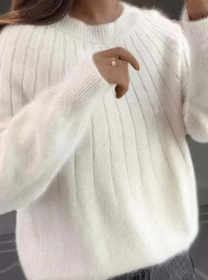 Variant image for Dam Stickad Tröja Fluffig Kashmir för Vardag och Fest-25