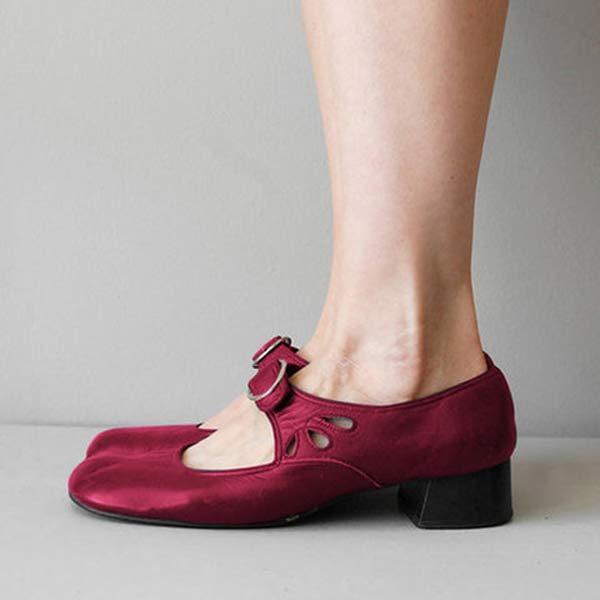 Damen Sandalen aus Leder mit Niedrigem Keilabsatz und Schnallen – Monochrom, Komfortabel und Elegant 5