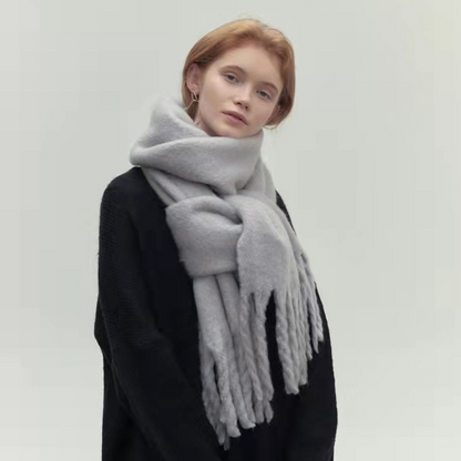 Dam Scarf Vinter Wrap Ull Klassisk Design Mjuk och Hållbar-6