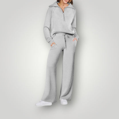 Dam Loungewear Set Bekväm Andningsbar Design Mjuk Tyg-6