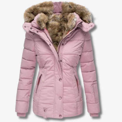 Variant image for Damjacka med Huva Avslappnad Polyester för Vinter-29