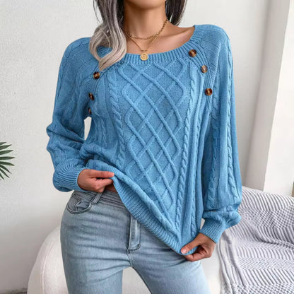 Variant image for Stickad Dam Tröja Tidlös Design Högkvalitativt Material-19