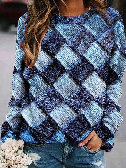 Dam Blus Figurformad Lätt Material Elegant Design-4
