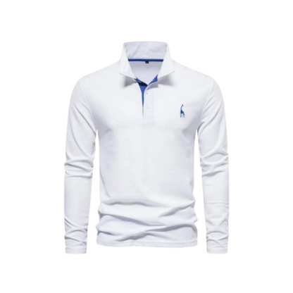 Herr Polo Skjorta Klassisk Design 100% Bomull 5