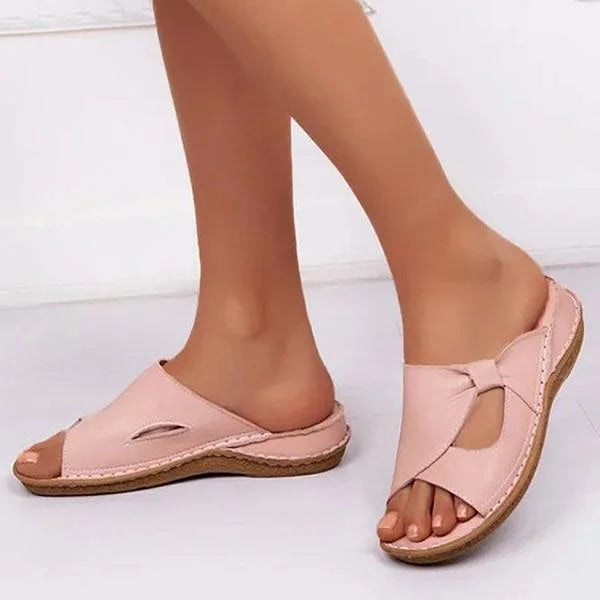 Kvinnors Sandaler i Läder Komfort och Stöd Gummisula 4
