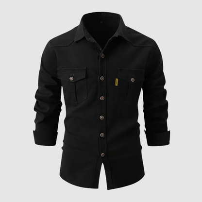Variant image for Herrskjorta Slim Fit Klassisk Krage Bomull-13
