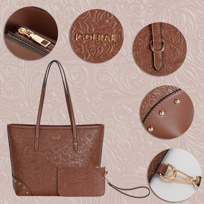 Dam Axelväska Rymlig PU-Läder Elegant Design Justerbara Axelremmar-3