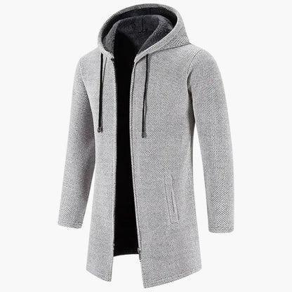 Mäns Fleecejacka med Huva Värme Wolff Fleece-4