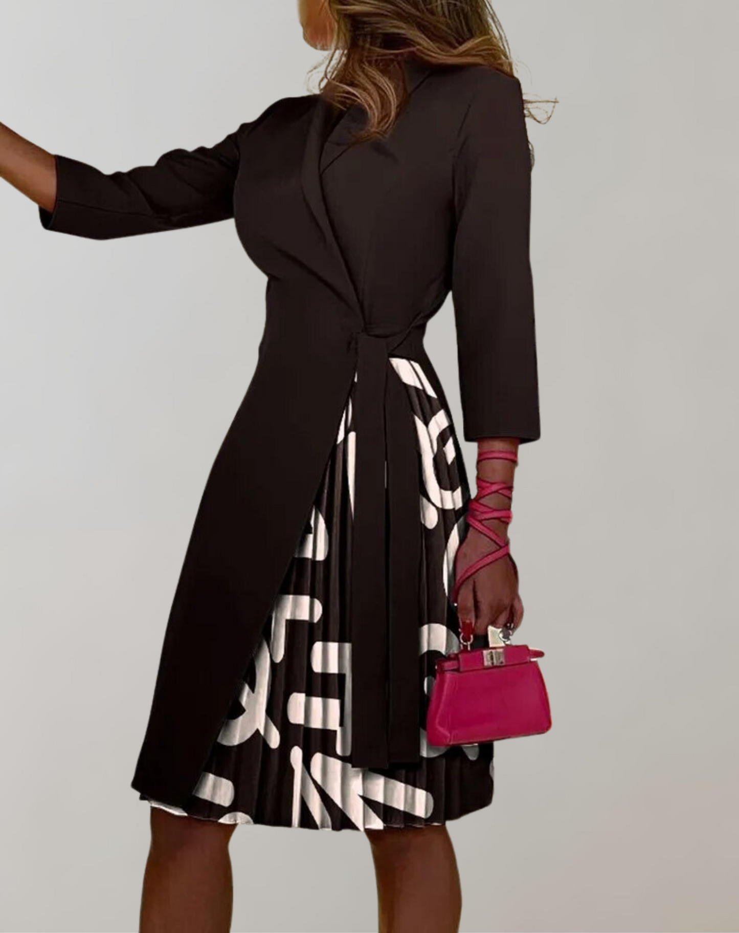 Variant image for Fina Dam Klänningar A-linjeformad Med Unikt Tryck Högkvalitativt Tyg-21