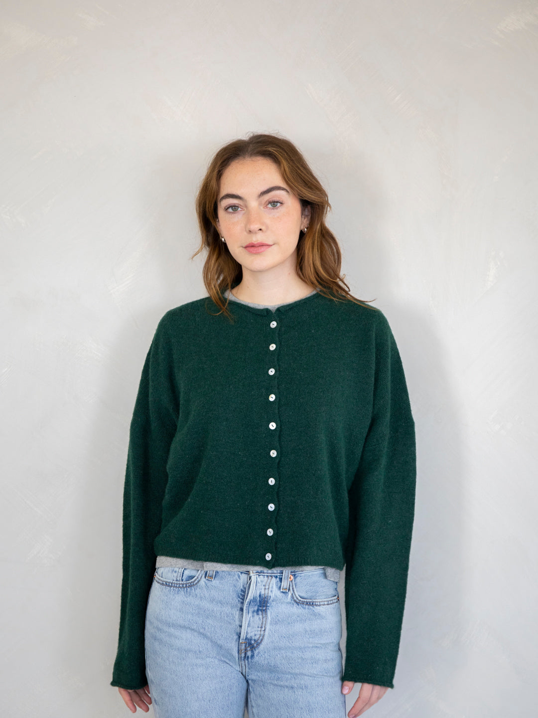Flerfärgad Cardigan Dam i Mjuk Akryl och Nylon – Lång Kofta för Kalla Dagar, Normal Passform, Perfekt för Avslappnad Stil 10