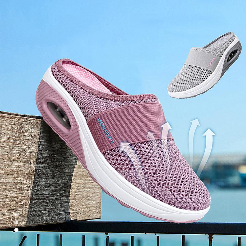 Kvinnors Sandaler Ergonomisk Design Nätmaterial-4
