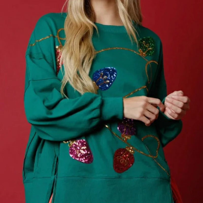 Variant image for Dam Långärmad Topp Ledig Bomull-1