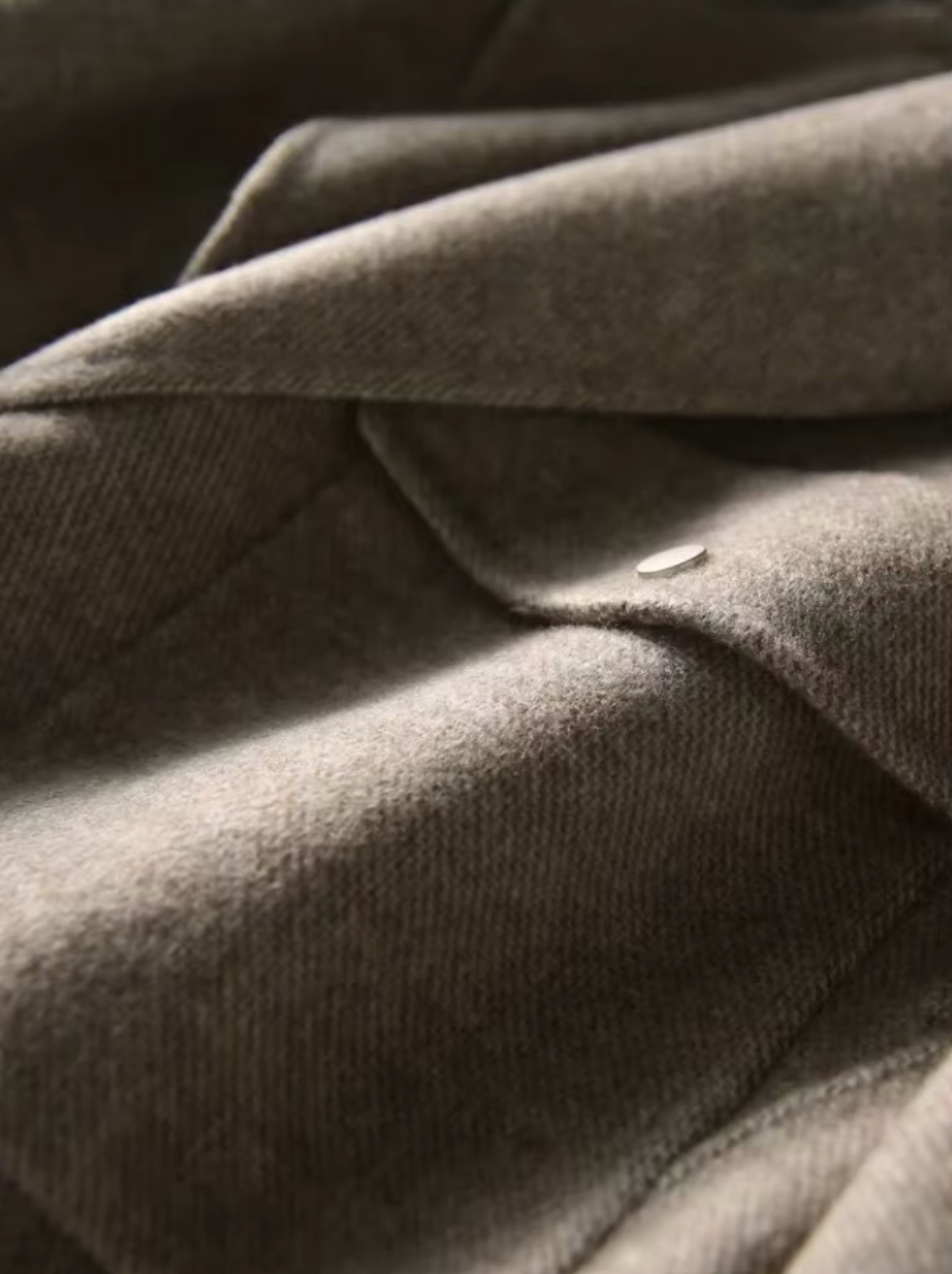 Dam Vinterjacka Klassisk Kort Ullmix-4