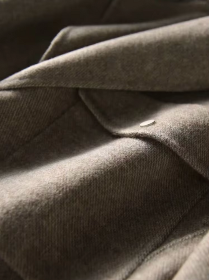 Dam Vinterjacka Klassisk Kort Ullmix-4