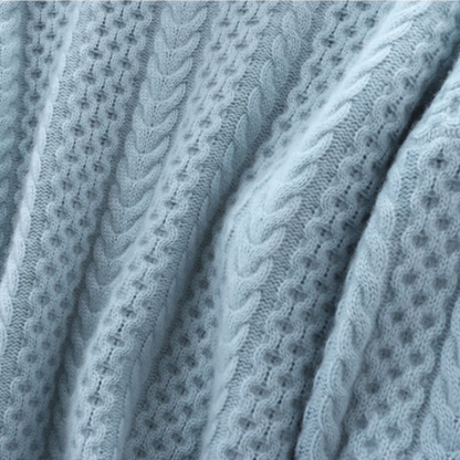 Stickad Dam Tröja Turtleneck Mjuk Material-4