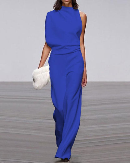 Dam Overall Asymmetrisk Modern Design Högkvalitativt Tyg-4