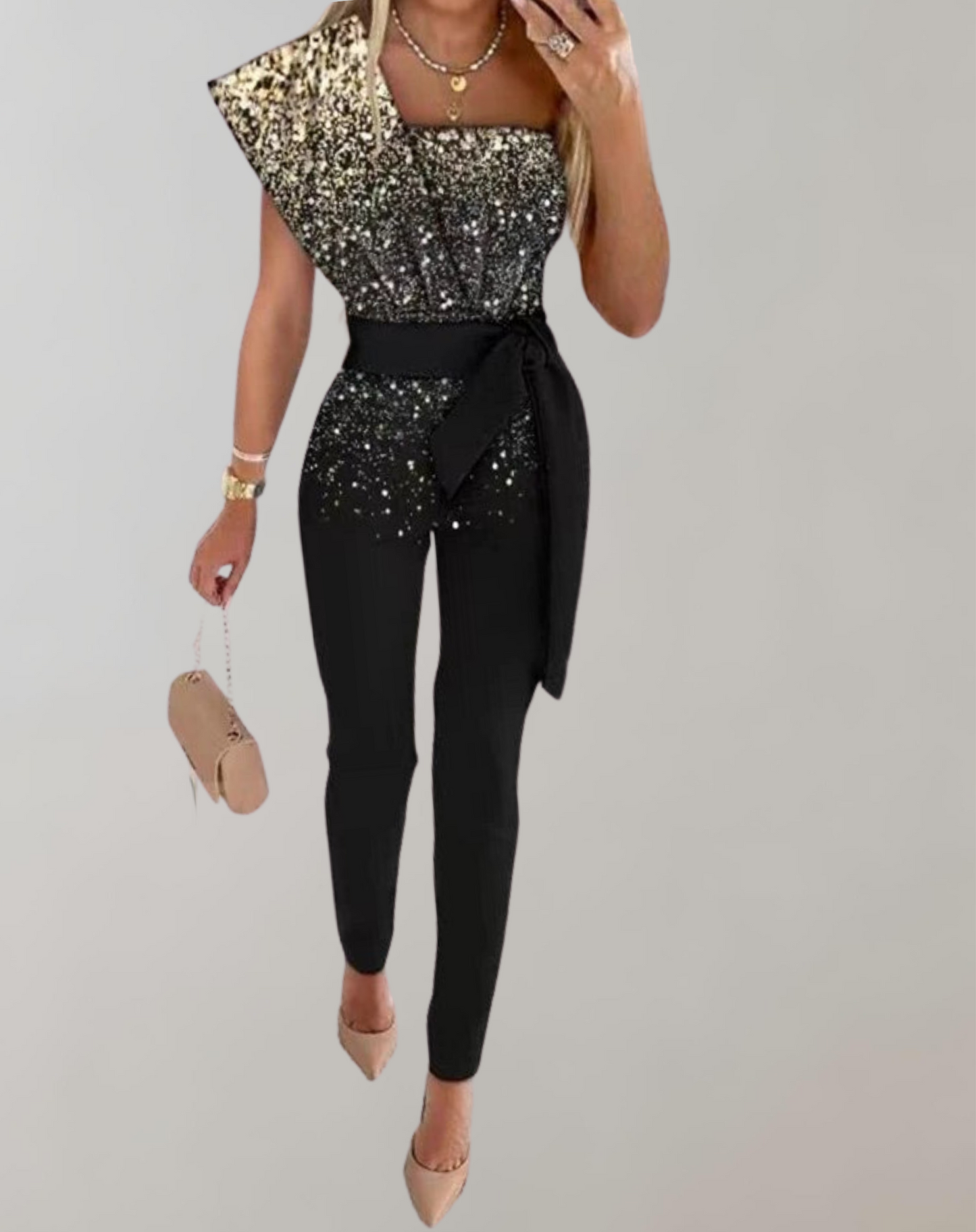 Variant image for Kvinna Jumpsuit Ärmlös Modern Design Polyester-6