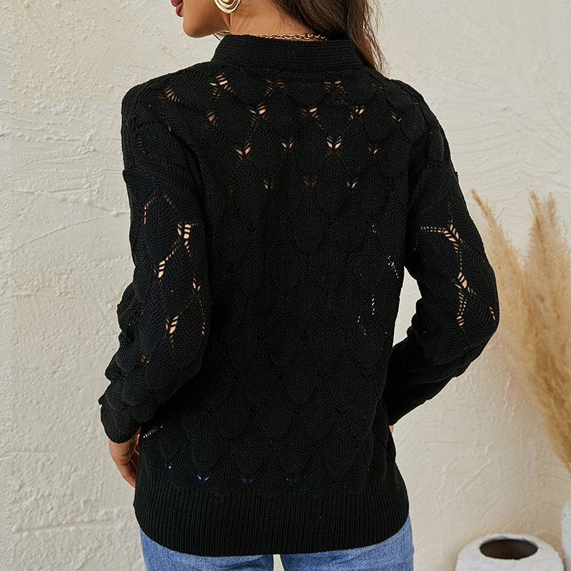 Stickad Dam Tröja i Elegant Design – 100% Akryl, Bekväm Passform för Vardag och Fest, Finns i S-XL 2