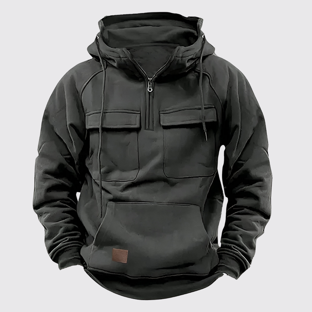 Herr Taktisk Hoodie Hållbart Material Utomhusbruk-2