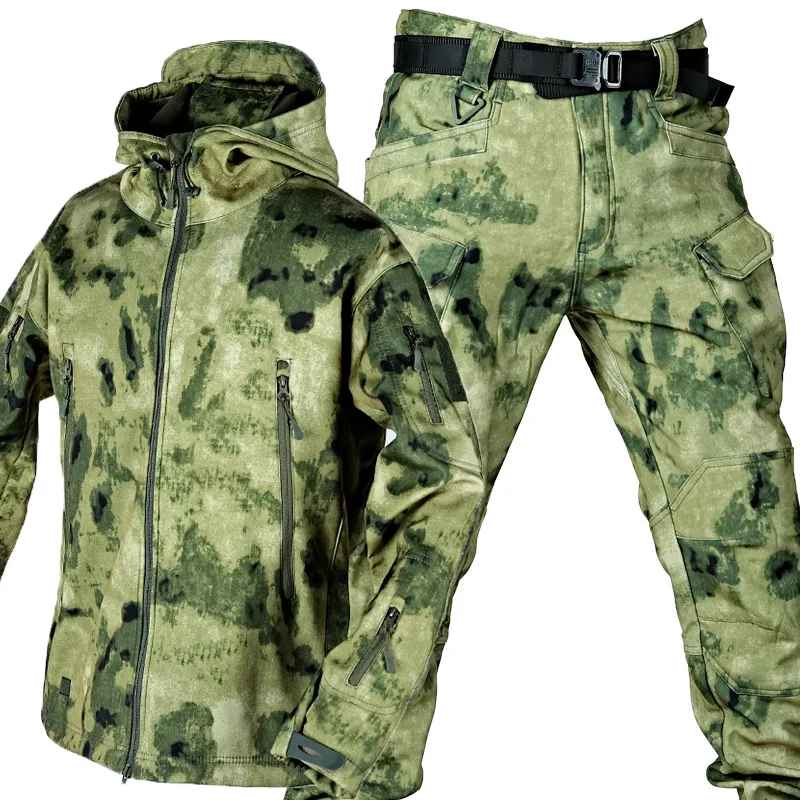 Herrjacka Softshell Vindtät Andningsbar för Vinter och Höst-4