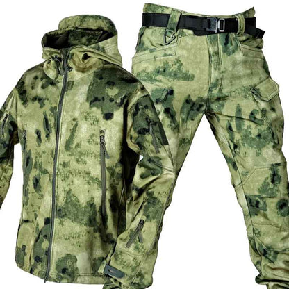 Herrjacka Softshell Vindtät Andningsbar för Vinter och Höst-4