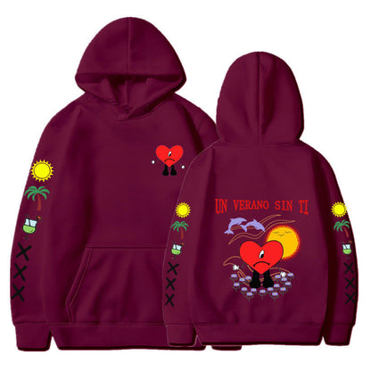 Variant image for Unisex Hoodie Flerfärgad Polyester Casual Komfort-5