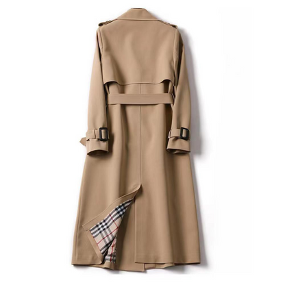 Kvinnors Trenchrock Klassisk Polyester Elegant-2