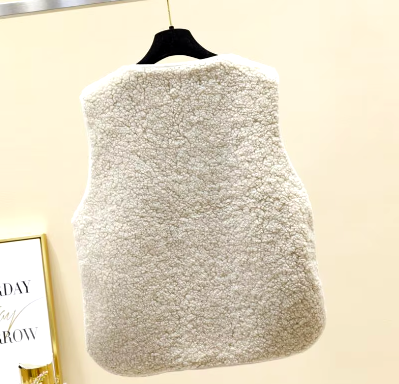 Dam Fleeceväst Tjock Ärmlös Mjuk Fleece-2