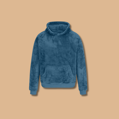 Variant image for Hoodie Herr Teddy Fleece Mjuk och Bekväm Huvtröja-31