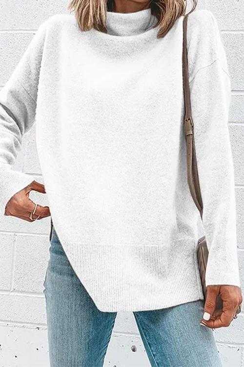Variant image for Festtoppar Dam Turtleneck med Sidoslitsar i Bomull och Polyester-9
