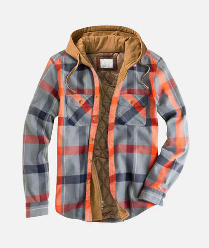 Variant image for Damjacka Rutig med Huva i Hög Kvalitet-25