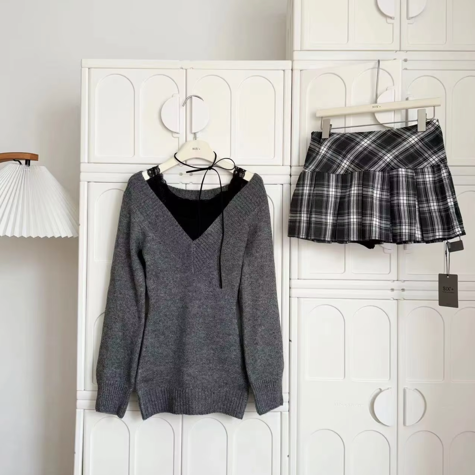 Stickad Dam Tröja V-ringad Långärmad Mjuk och Bekväm – Perfekt för Höst och Vinter 5