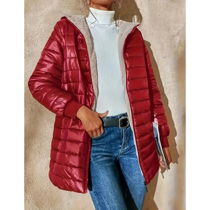 Kvinnors Huvjacka Voluminös Polyester Isolerad 5