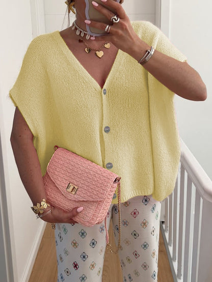 Variant image for Dam Kortärmad Kofta V-ringning Polyester-14