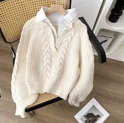 Herr Tröja med Krage Högkvalitativt Material-4