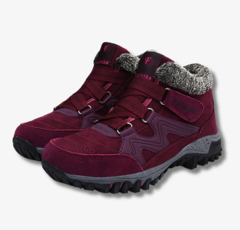 Fodrade Vinterstövlar Dam Fleecefodrade Elegant Design för Kalla Vinterdagar-5