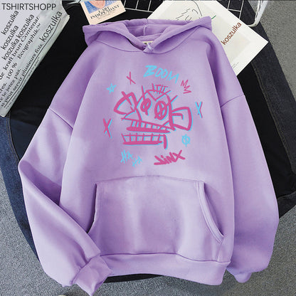Unisex Hoodie Harajuku Stil Polyester med Jinx och Ekko Design 5